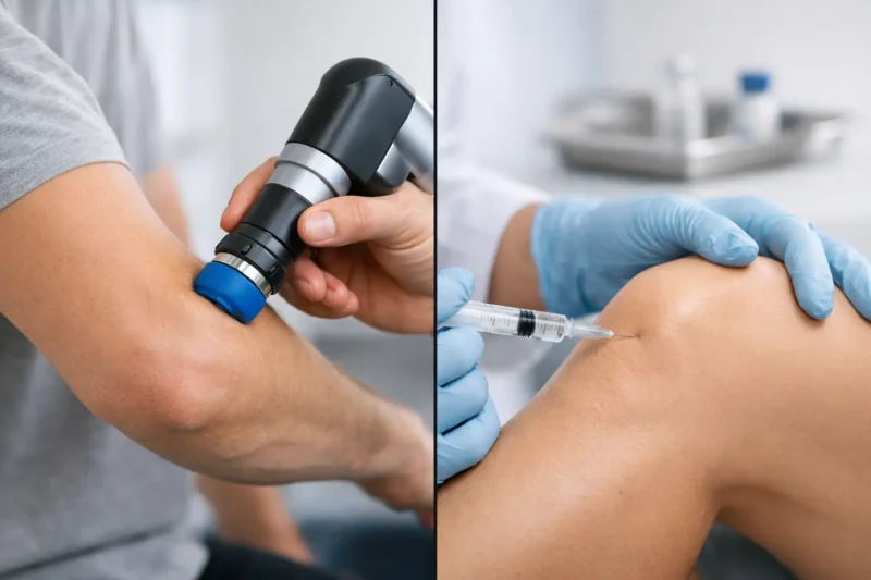 Shockwave Therapy Versus Cortisone for Pain Relief